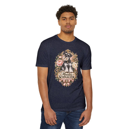 Miniature Schnauzer Floral T‑Shirt