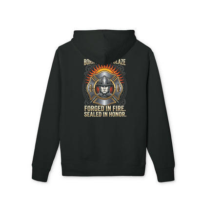 Firefighter Helmet Hoodie — "Born in the Blaze, Forged in Fire40 Sealed in Honor"