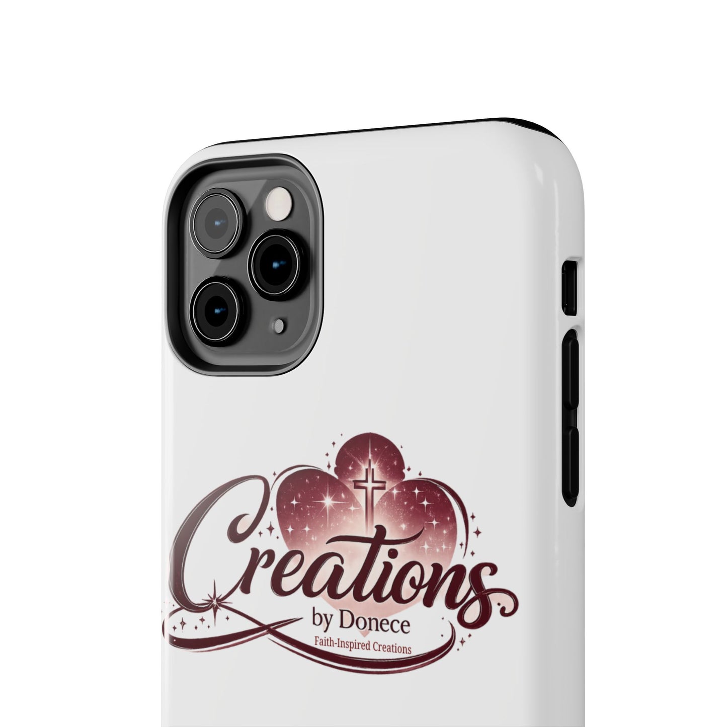 Tough Phone Case — "Creations by Donece" Logo Protective Phone Cover