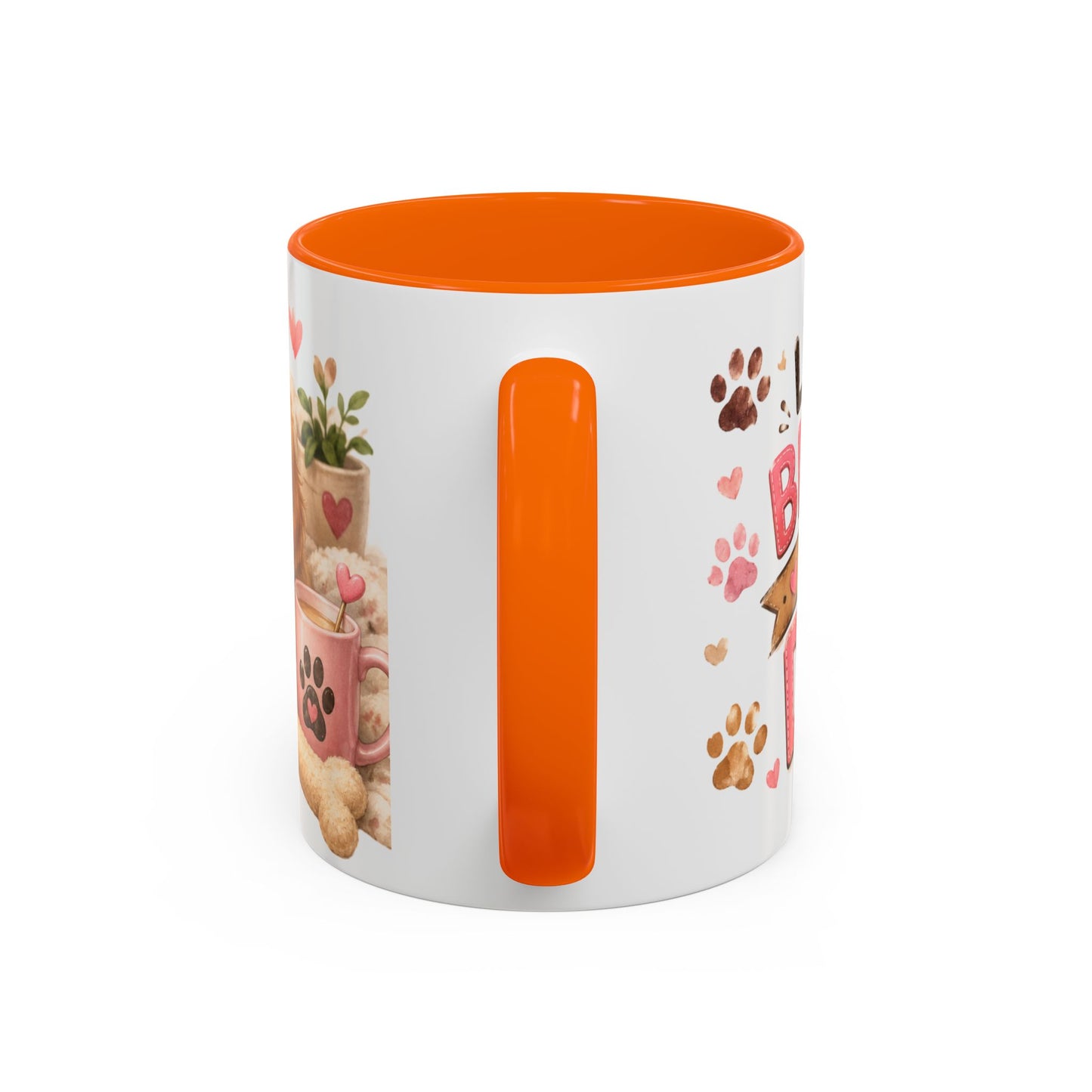 Cute Dog Lover Coffee Mug — "Life is Better With a Dog" Accent Mug (11/15oz)
