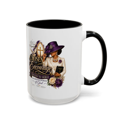 Chosen to Encourage Coffee Mug — Christian Woman Faith Gift (11/15oz)