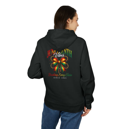 Juneteenth Ribbon Hoodie – "Breaking Every Chain" Celebration Sweatshirt