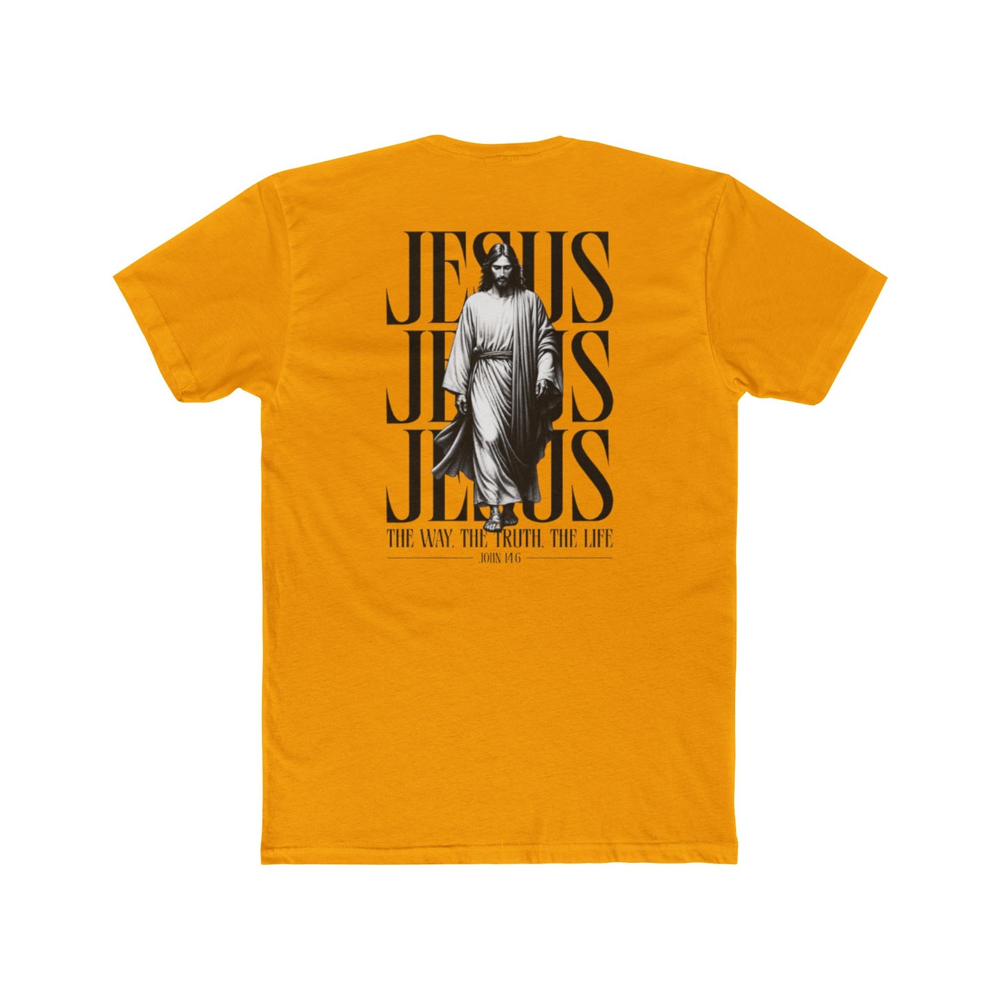 Jesus Typography Graphic Tee — "The Way The Truth The Life" Christian T‑Shirt