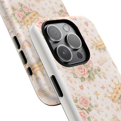 Daughter of the King Floral Phone Case — Tough Magnetic Protective Cover