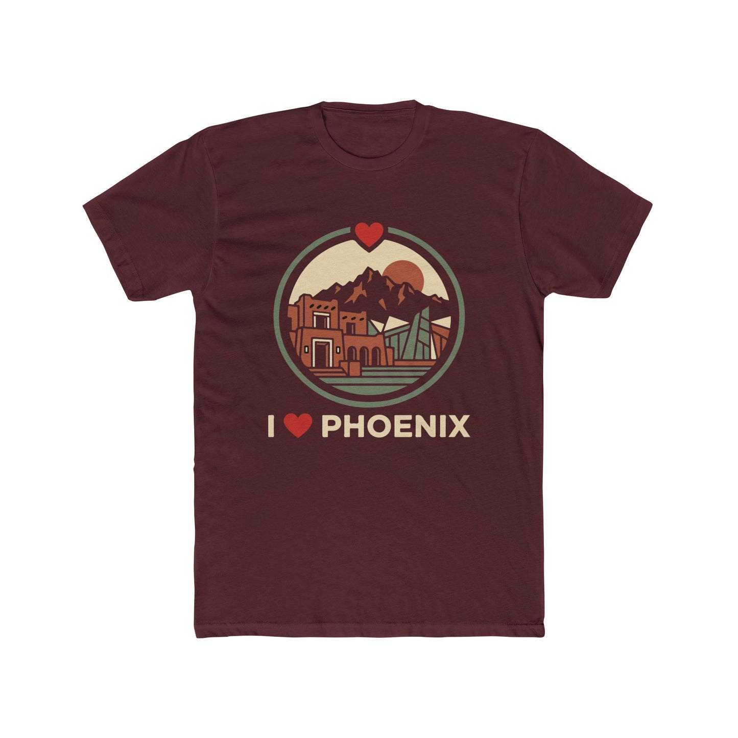 I  Phoenix Retro Skyline Tee — Vintage Arizona City Pride T-Shirt
