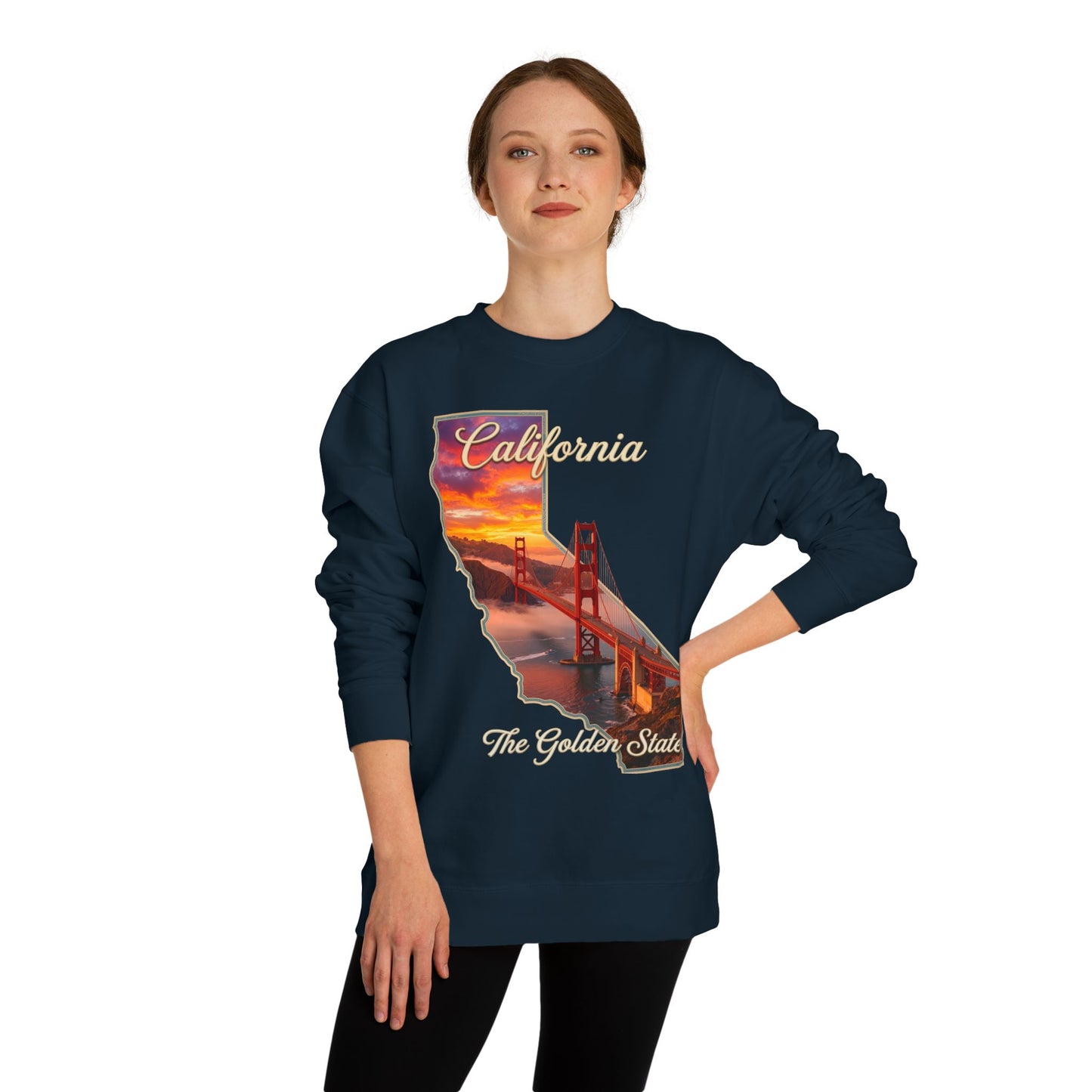 California Golden State Sweatshirt — Golden Gate Sunset Crew