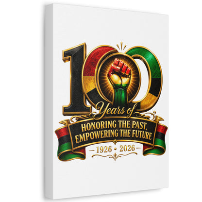 100 Years Anniversary Canvas — "Honoring the Past, Empowering the Future" (1926–2026)