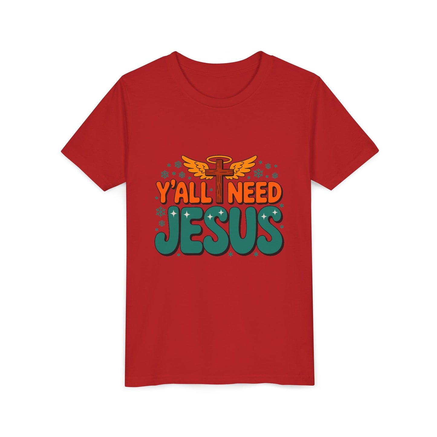 Youth Tee - "Y'all Need Jesus" Gospel Christian Kids Shirt