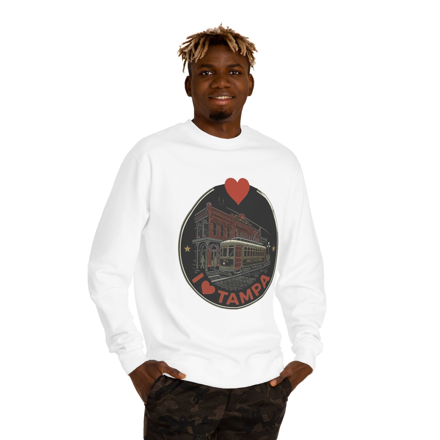 Tampa Sweatshirt — I  Tampa Vintage Streetcar Crewneck