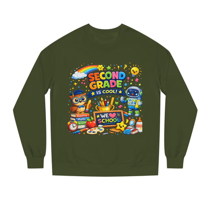 Second Grade Is Cool Sweatshirt – Cute School Kids Crewneck