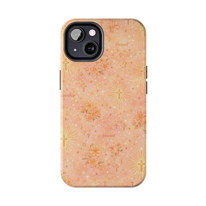 Blessed in Grace Phone Case | Christian floral iPhone Case