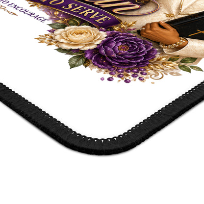 Anointed Woman Gaming Mouse Pad — "Called to Serve" Inspirational Christian Design