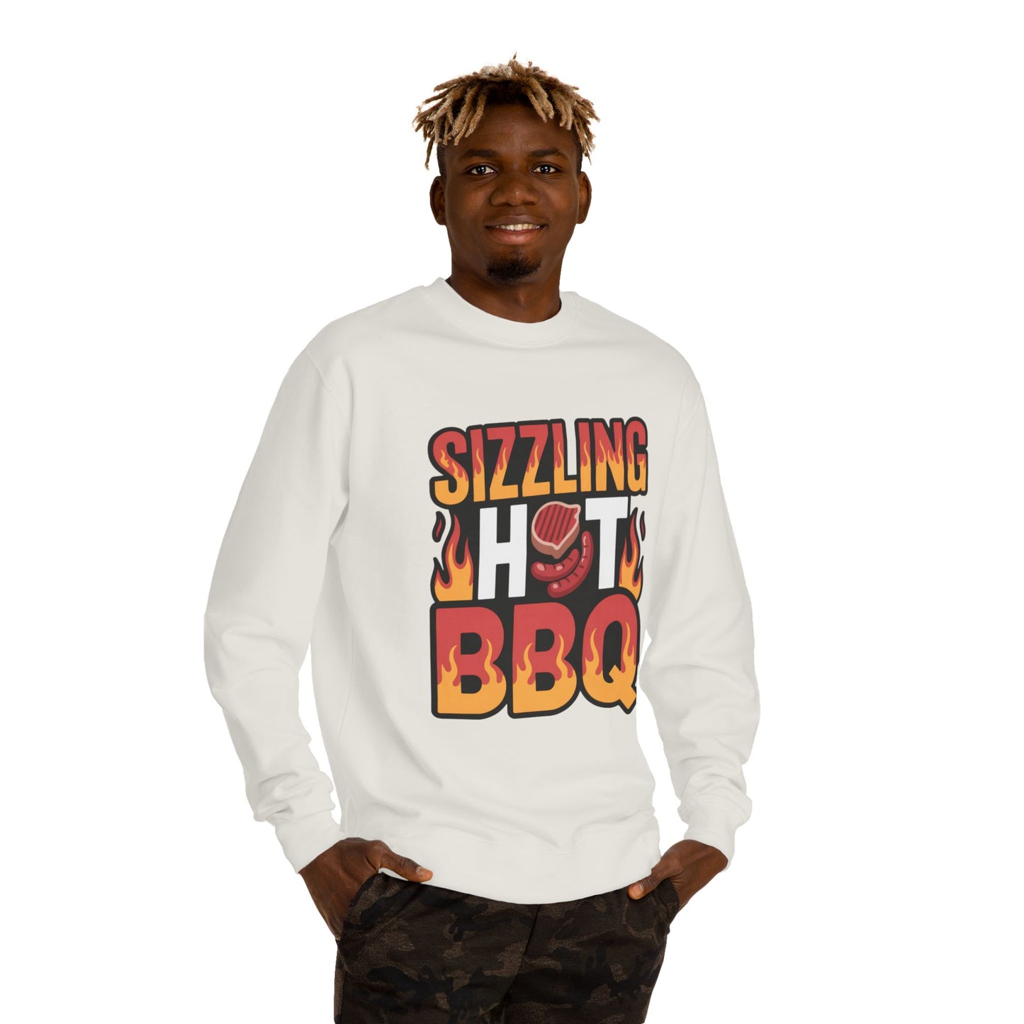 Sizzling Hot BBQ Sweatshirt — Grilling Graphic Crewneck