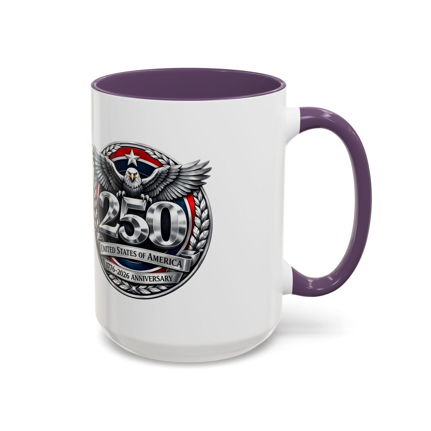 250th USA Bicentennial Eagle Coffee Mug — 1776–2026 Anniversary Accent Mug
