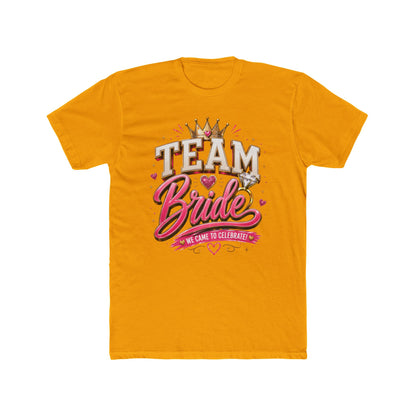 Team Bride T‑Shirt — Bachelorette Party Tee with Crown & Hearts