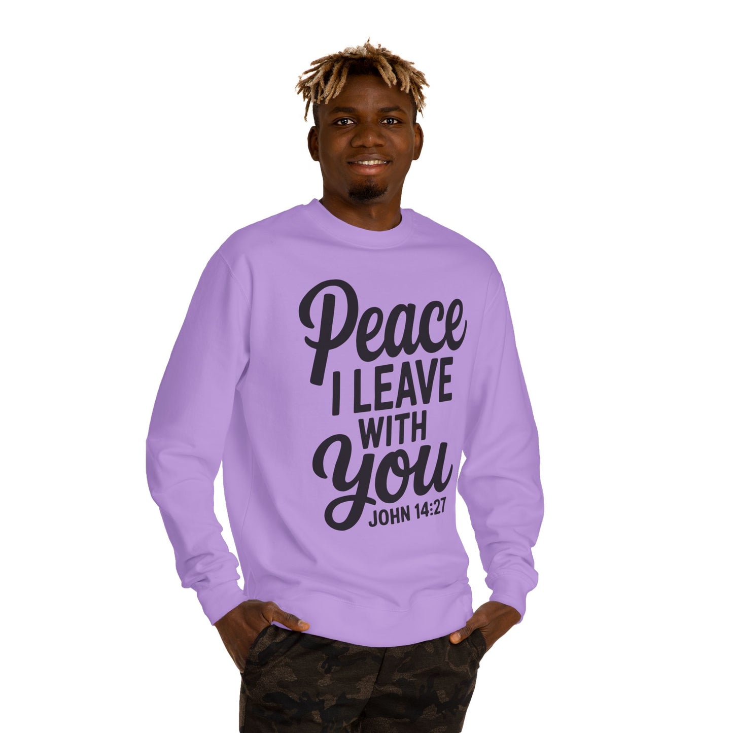 Peace I Leave With You Sweatshirt — John 14:27 Christian Crewneck