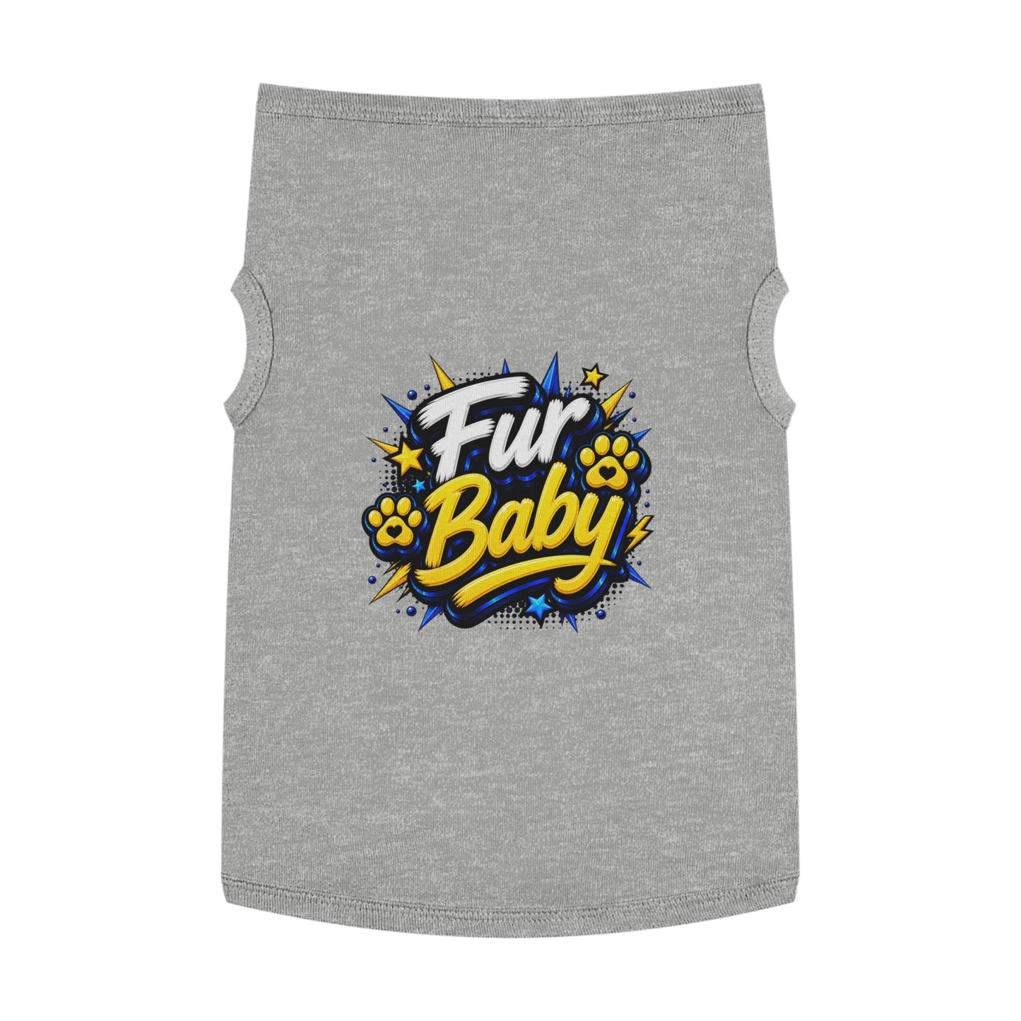 Pet Tank - "Fur Baby" Cute Paw Print Graphic Dog Tank Top