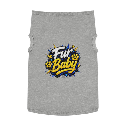 Pet Tank - "Fur Baby" Cute Paw Print Graphic Dog Tank Top
