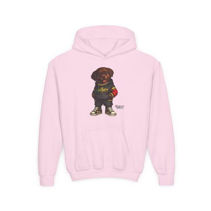 Youth Hoodie — 'Legacy' Streetwear Puppy Graphic Sweatshirt