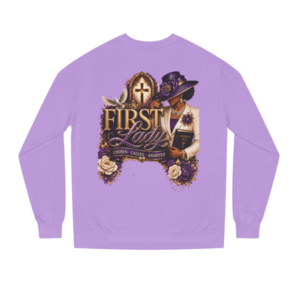 First Lady Church Sweatshirt – Christian Women’s Faith Graphic Crewneck
