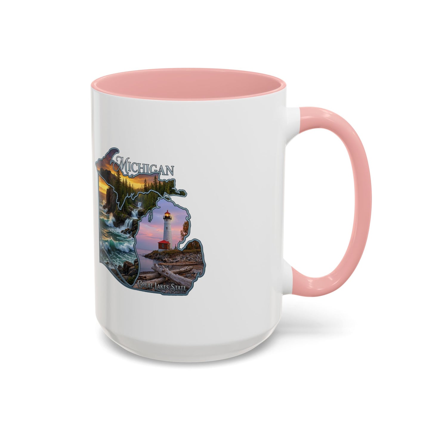 Michigan Lighthouse Coffee Mug — Scenic Great Lakes Accent Mug (11/15oz)