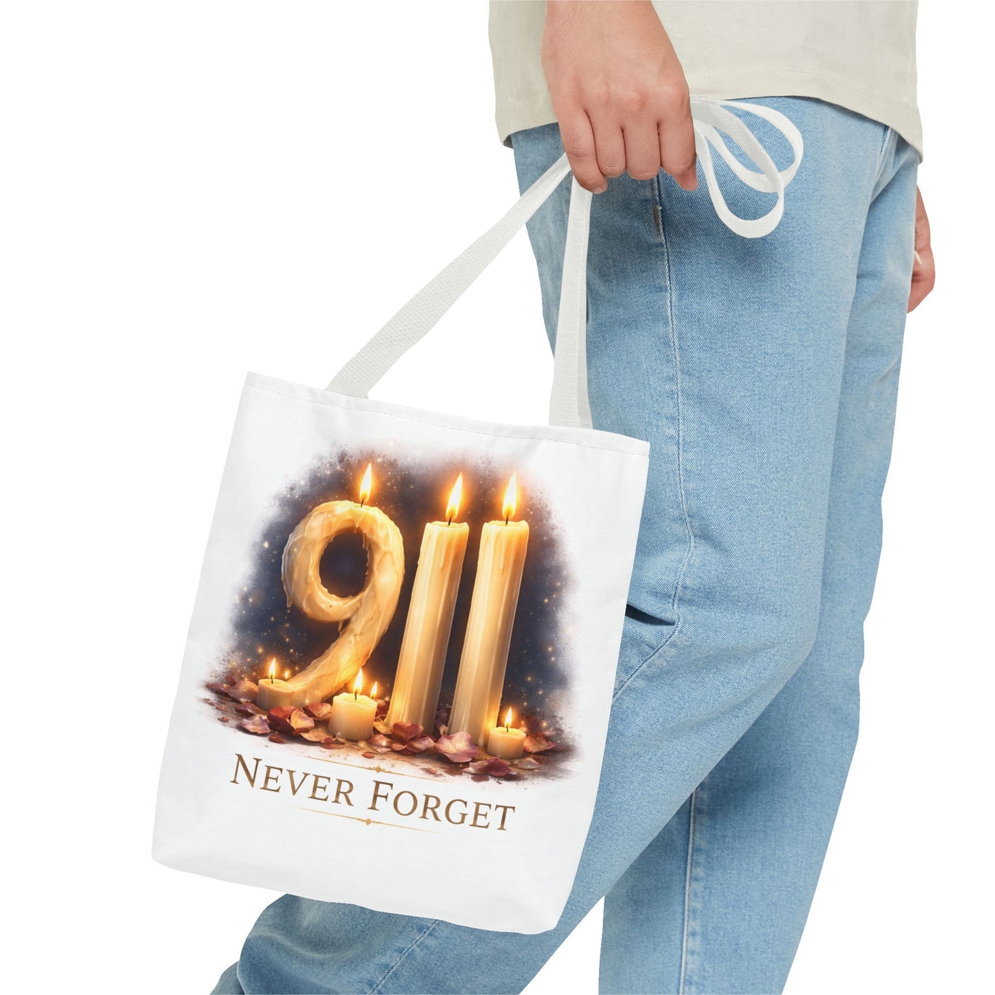 9/11 Never Forget Memorial Tote Bag