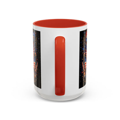 250 Years 1776–2026 Eagle American Flag Accent Coffee Mug — Patriotic Independence Day Gift (11/15oz)