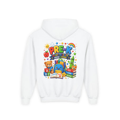 Pre-K Ready to Learn Youth Hoodie – Cute Back-to-School Preschool Sweatshirt