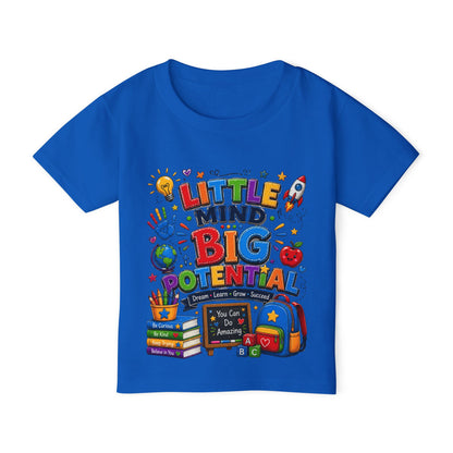 Toddler T‑Shirt — "Little Mind Big Potential" Back‑to‑School Graphic Tee