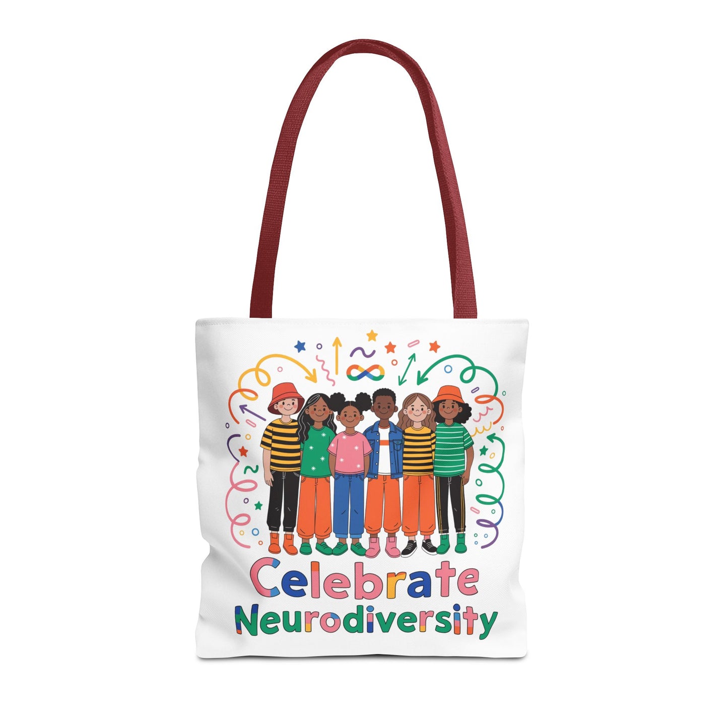 Celebrate Neurodiversity Tote Bag — Inclusive Pride Reusable Shopper