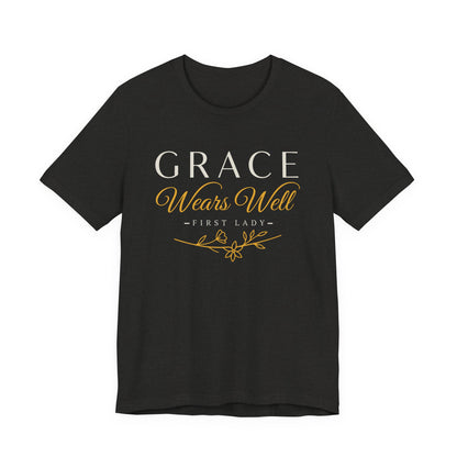Grace Wears Well Tee — "Grace Wears Well" Inspirational Ladies T‑Shirt
