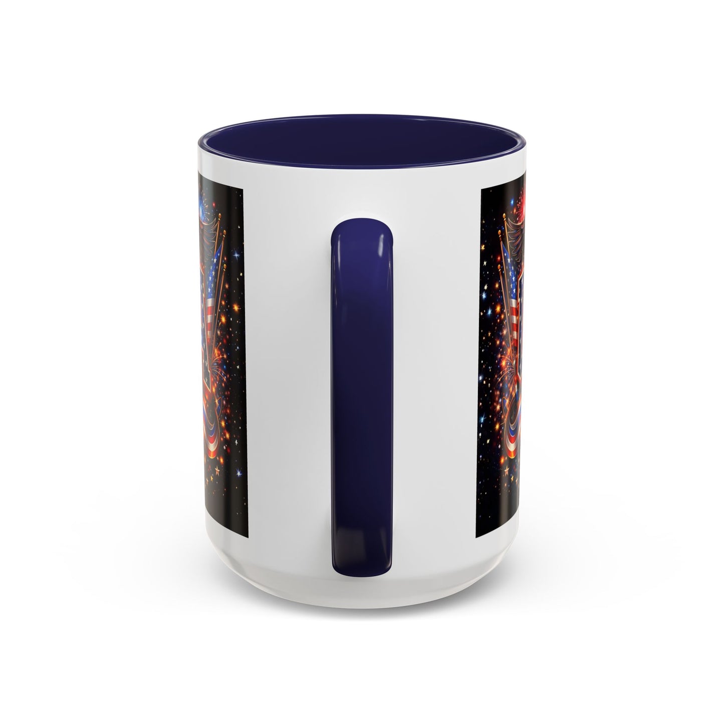 USA Eagle Coffee Mug – Patriotic 1776 Accent Mug (11/15oz)