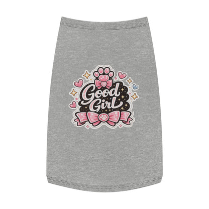 Good Girl Pet Tank Top — Cute Paw Print Dog Shirt for Small Dogs