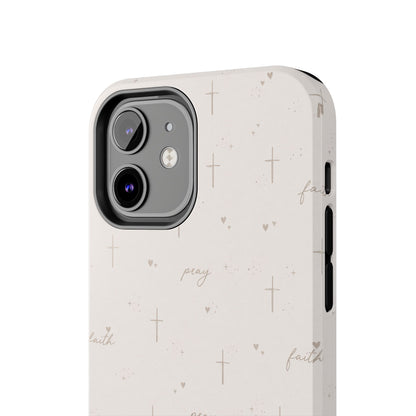 Pray with Faith Phone Case | Christian floral iPhone Case