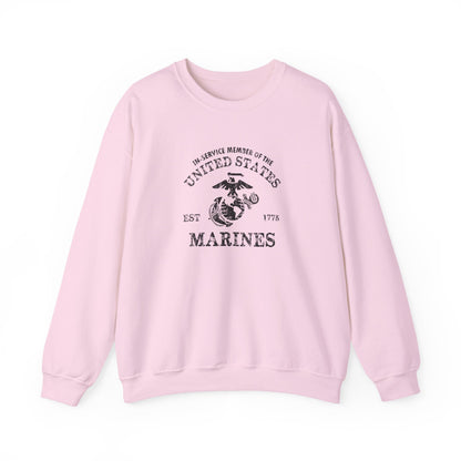 In-service Member of the United States Est 1775 Marines  Sweatshirt