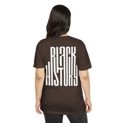 Black History T-Shirt — Bold Vertical Typography
