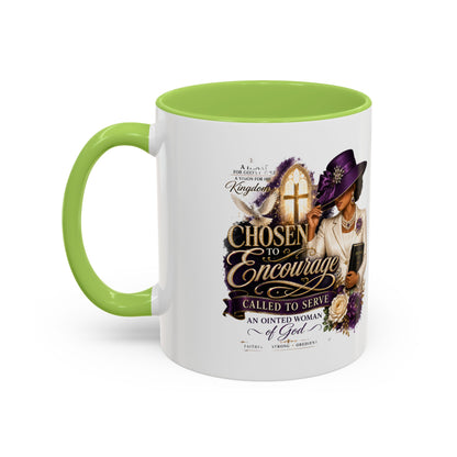 Chosen to Encourage Coffee Mug — Christian Woman Faith Gift (11/15oz)