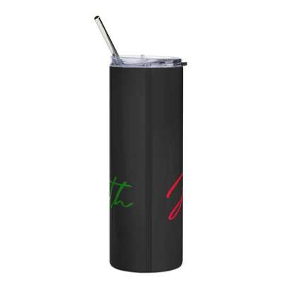Juneteenth Freedom Heart 20oz Stainless Steel Tumbler