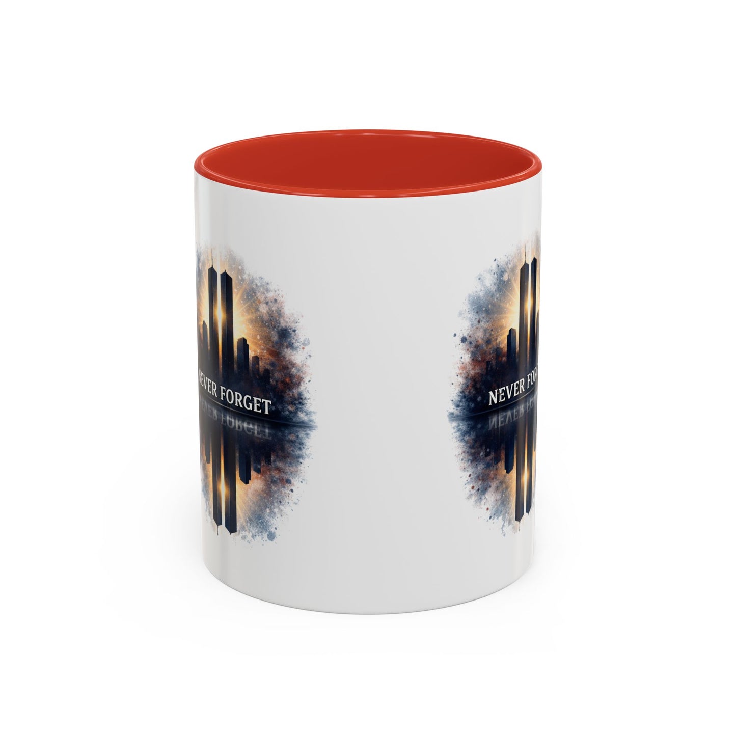 Never Forget 9/11 Memorial Accent Coffee Mug (11/15oz)