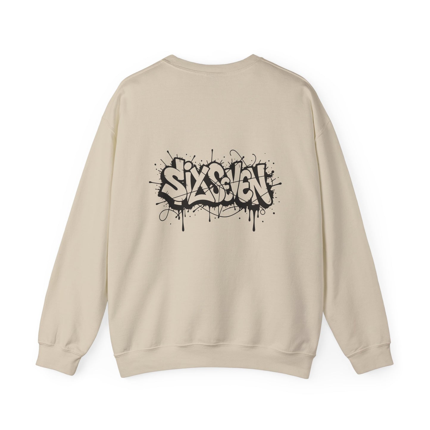 Graffiti 'Six Seven' Crewneck Sweatshirt