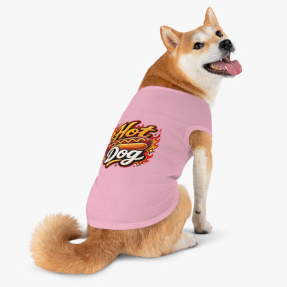 Hot Dog Pet Tank Top — Funny Grilling Graphic Dog Shirt