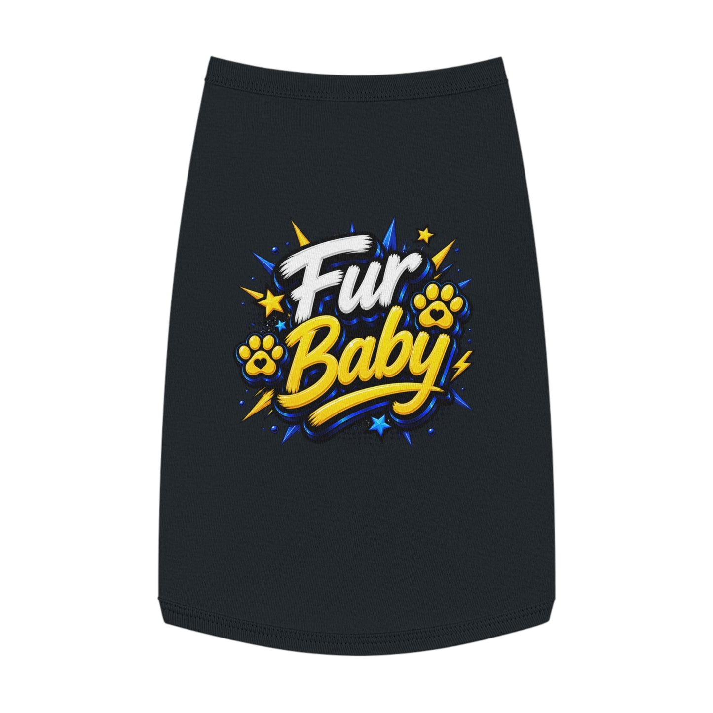 Pet Tank - "Fur Baby" Cute Paw Print Graphic Dog Tank Top