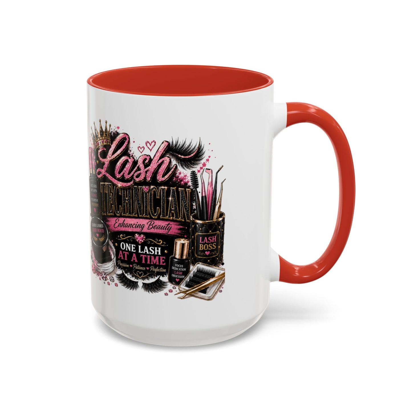 Lash Technician Coffee Mug — "Lash Technician: One Lash at a Time" Accent Mug