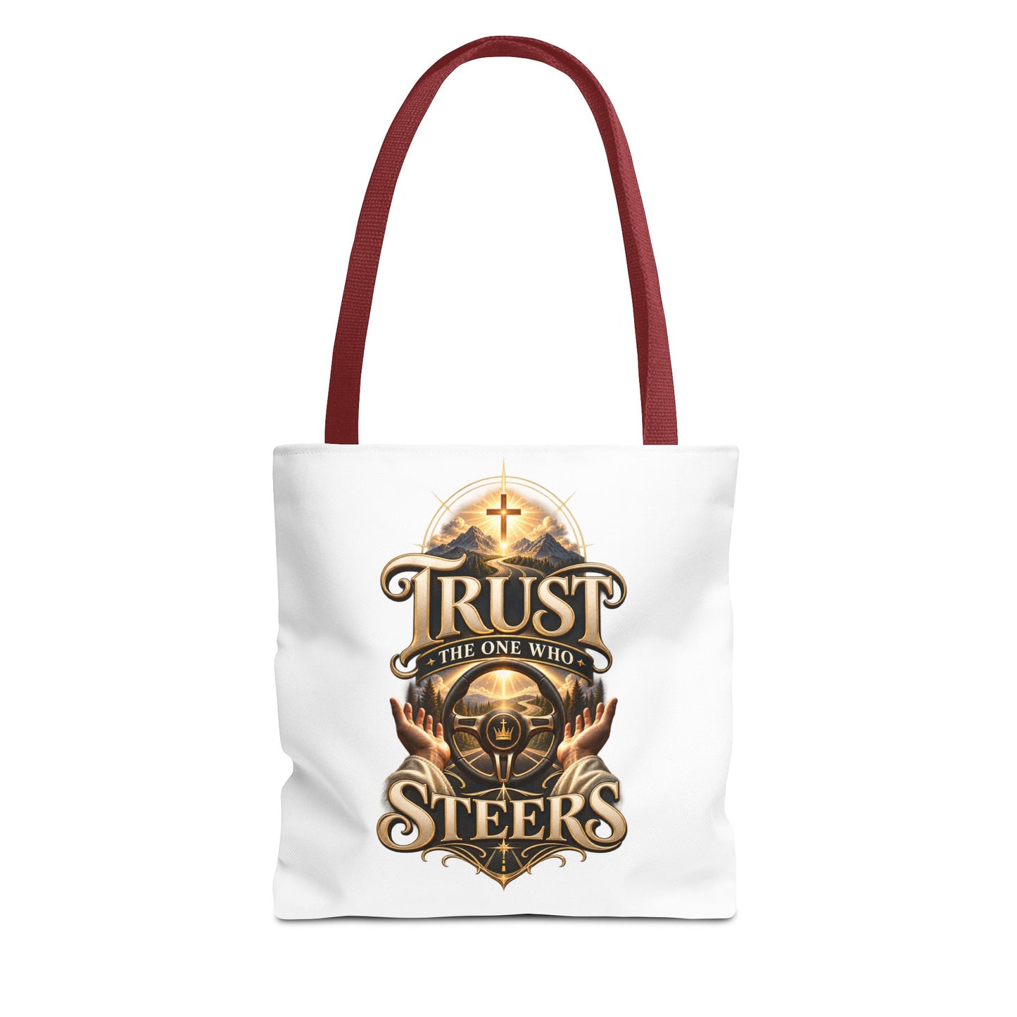 Christian 'Trust the One Who Steers' Tote Bag