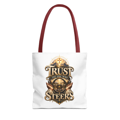 Christian 'Trust the One Who Steers' Tote Bag