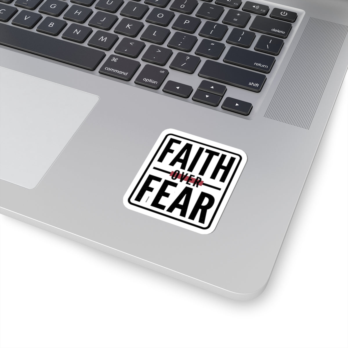 Faith Over Fear Sticker | city basketball, hometown pride
