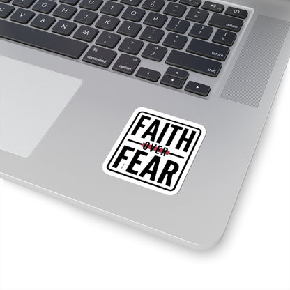 Faith Over Fear Sticker | city basketball, hometown pride