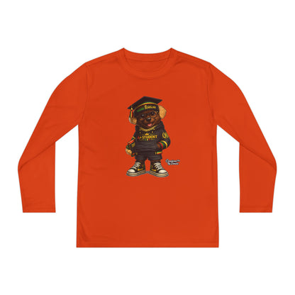 Youth Long Sleeve Tee — Graduation Bear Design