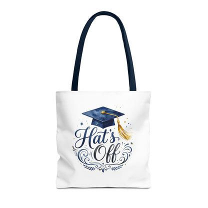 Graduation Tote Bag "Hats Off" — Cap & Tassel Celebration Tote