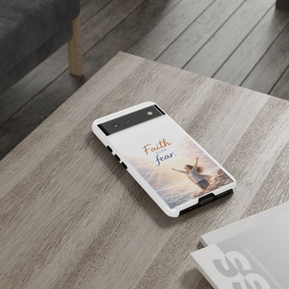 Faith Over Fear Phone Case — Inspirational Christian iPhone Cover
